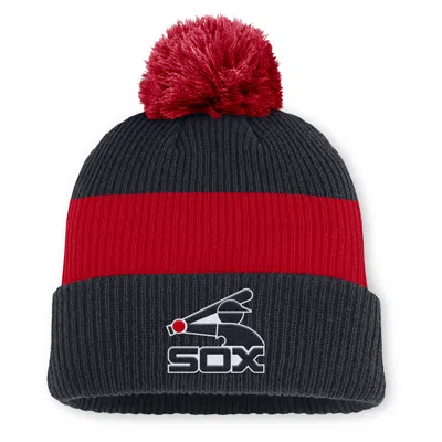 Nike Chicago White Sox Cooperstown Peak  Men's Mlb Cuffed Pom Beanie In Blue