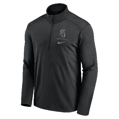 Nike Chicago White Sox Franchise Logo Pacer  Men's Dri-fit Mlb 1/2-zip Jacket In Black