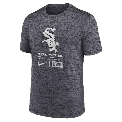 Nike Chicago White Sox Large Logo Velocity  Men's Mlb T-shirt In Gray
