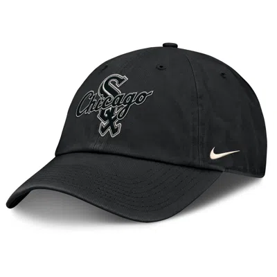 Nike Chicago White Sox Statement Club Menâs  Men's Mlb Adjustable Hat In Black