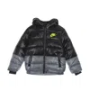Nike Children's Color Block Down Jacket In Black