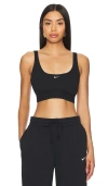 Nike Black Hydralock Fusion Bikini Top In Black & Sail