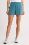 Nike Chill High Waist French Terry Shorts In Green