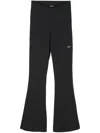 Nike Chill Knit Flared Performance Leggings In Black