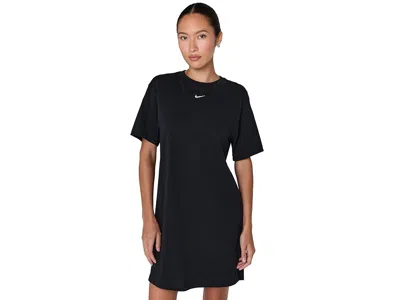 Nike Chill Knit Oversized T-shirt Dress In Black