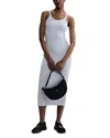 Nike Mini-rib Tank Top Dress In Birch Heather/orewood