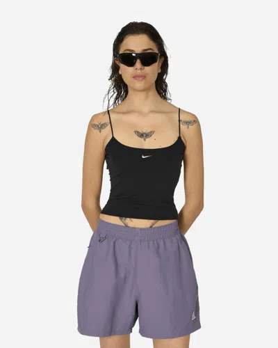 Nike Chill Knit Tight Cami Tank Top Black In Multicolor