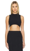 NIKE CHILL RIBBED CROPPED TANK
