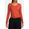 Nike Chill Stretch Cotton Blend T-shirt In Orange