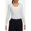 Nike Chill Stretch Cotton Blend T-shirt In White