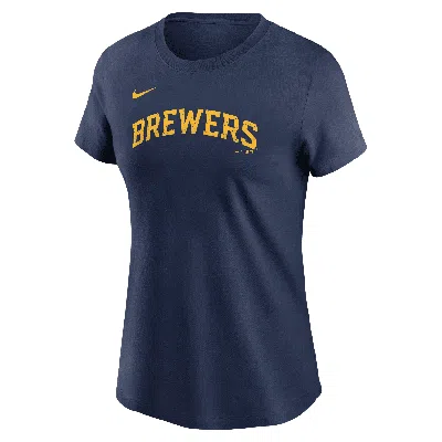 NIKE CHRISTIAN YELICH MILWAUKEE BREWERS FUSE  WOMEN'S MLB T-SHIRT,1015813011