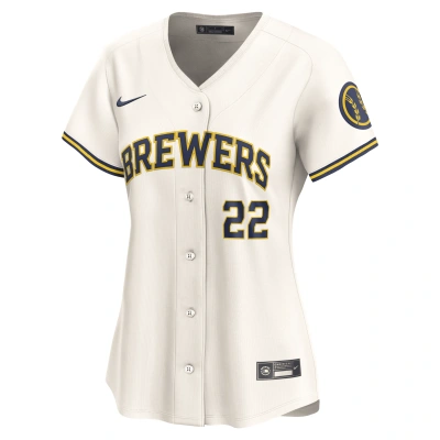 Nike Christian Yelich Milwaukee Brewers  Women's Dri-fit Adv Mlb Limited Jersey In Brown