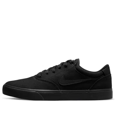 Nike Chron 2 Canvas Sb 'triple Black'