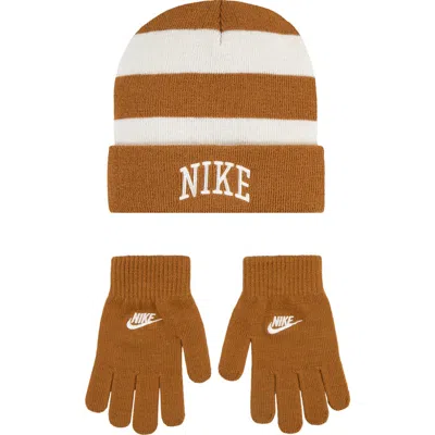 Nike Kids'  Chunky Stripe Peak Beanie In Multi