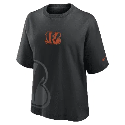 Nike Women's Black Cincinnati Bengals Boxy T-shirt
