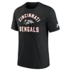 Nike Black Cincinnati Bengals Favorable Timeline Tri-blend T-shirt In Black