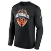 Nike Cincinnati Bengals Legend Icon  Men's Dri-fit Nfl Long-sleeve T-shirt In Black
