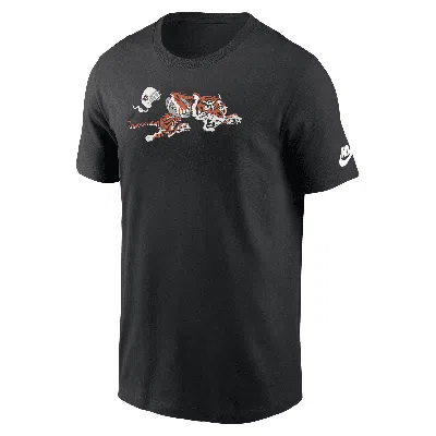 Nike Cincinnati Bengals Rewind Logo Essential  Men's Nfl T-shirt In Black