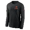 Nike Cincinnati Bengals Sideline Team Issue  Men's Dri-fit Nfl Long-sleeve T-shirt In Burgundy