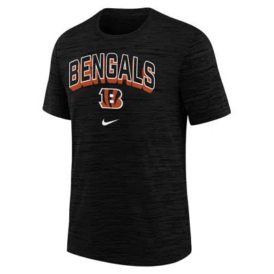 Nike Cincinnati Bengals Sideline Velocity Big Kidsâ  Dri-fit Nfl T-shirt In Black