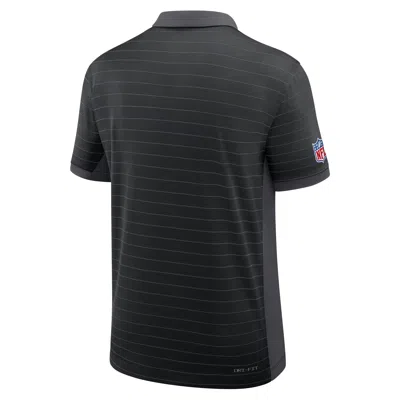 Nike Cincinnati Bengals Sideline Victory Stripe  Men's Dri-fit Nfl Polo In Black