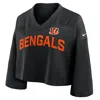 Nike Cincinnati Bengals Wide Receiver Jersey Fashion  Women's Dri-fit Nfl Cropped Top In Black