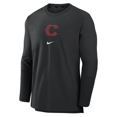 Nike Cincinnati Reds Authentic Collection City Connect Player  Men's Dri-fit Mlb Pullover Jacket In Black