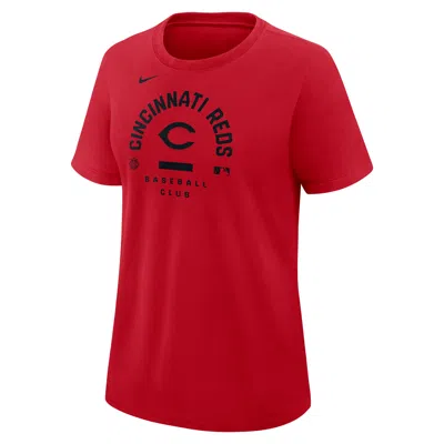 Nike Cincinnati Reds Authentic Collection Early Work  Women's Dri-fit Mlb T-shirt