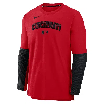Nike Cincinnati Reds Authentic Collection Player  Men's Dri-fit Mlb Pullover Sweatshirt
