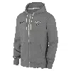 Nike Cincinnati Reds Authentic Collection Travel  Men's Dri-fit Mlb Full-zip Hoodie In Grey
