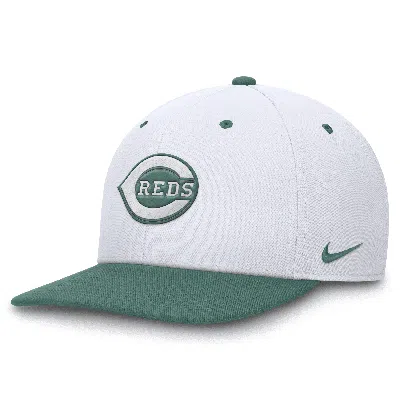Nike Cincinnati Reds Bicoastal 2-tone Pro  Unisex Dri-fit Mlb Adjustable Hat In White