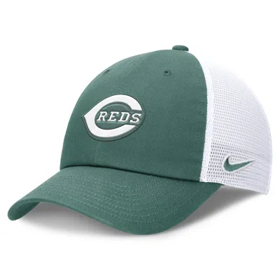 Nike Cincinnati Reds Bicoastal Club  Unisex Mlb Trucker Adjustable Hat In Green