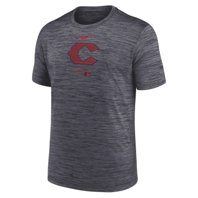 Nike Cincinnati Reds City Connect Practice Velocity  Men's Dri-fit Mlb T-shirt In Black