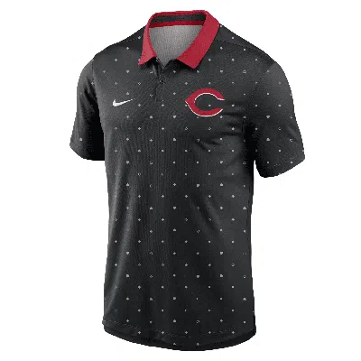 Nike Cincinnati Reds Legacy Icon Vapor  Men's Dri-fit Mlb Polo In Black