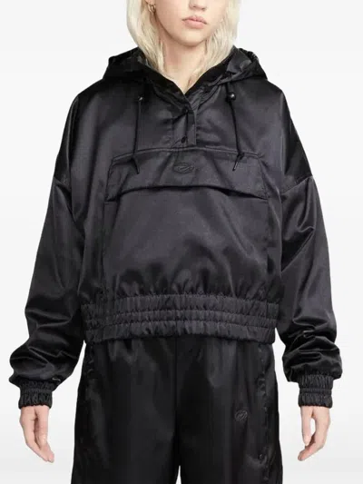 Nike Circa 96 Hooded Jacket In Black