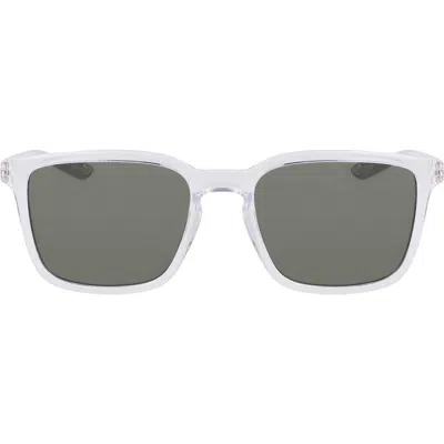 Nike Circuit 55mm Square Sunglasses In Clear/green