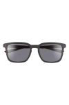 Nike Circuit 55mm Square Sunglasses In Matte Black/grey