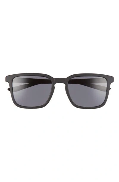 Nike Circuit 55mm Square Sunglasses In Matte Black/grey