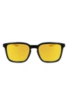 Nike Circuit Team 55mm Square Sunglasses In Black/orange Mirror