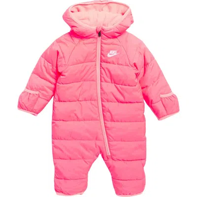 Nike Babies'  Cire Hooded Puffer Pram In Pink