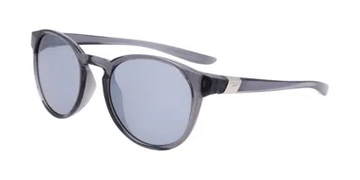 Nike City Elan Dz7371 021 Women's Sunglasses Grey Size 49 In Gray