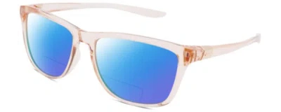 Pre-owned Nike City-icon-m-dj0889-664 Unisex Polarized Bifocal Sunglasses Pink Orange 56mm In Blue Mirror