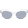Nike City Persona 57mm Cat Eye Sunglasses In Clear/grey