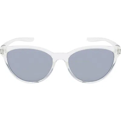 Nike City Persona 57mm Cat Eye Sunglasses In Clear/grey