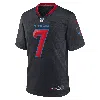 Nike C.j. Stroud Houston Texans  Men's Nfl Game Football Jersey In Blue