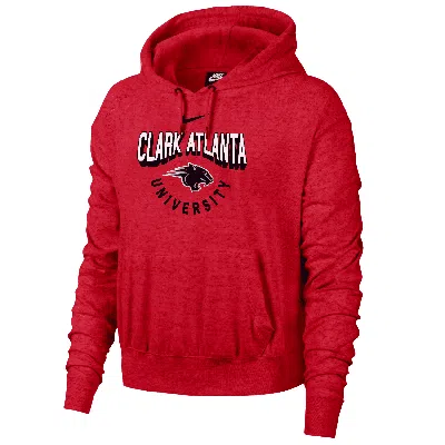 Nike Clark Atlanta Gym Vintage  Women's College Hoodie In Red