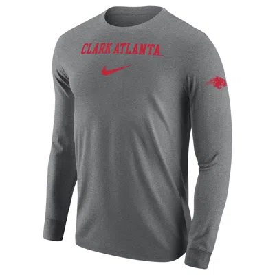 Nike Clark Atlanta  Men's College Long-sleeve T-shirt In Gray