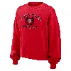 Nike Clark Atlanta  Women's College Crew-neck Sweatshirt In Red