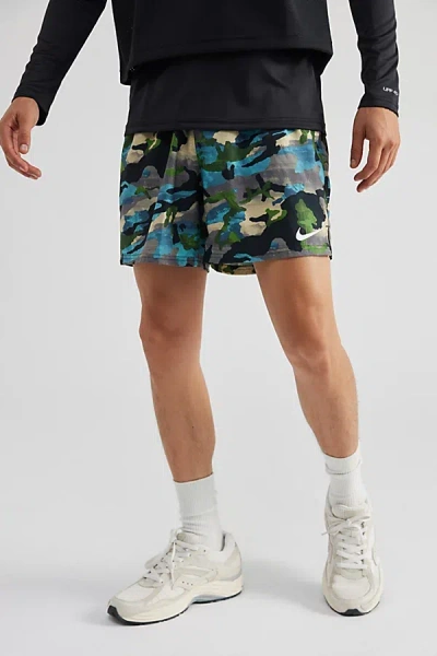 Nike Classic Camo 5" Short In Black, Men's At Urban Outfitters