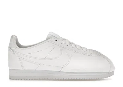 Pre-owned Nike Classic Cortez Leather (women's) Sneakers In White
